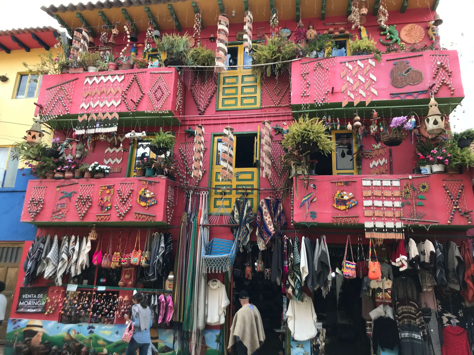Colourful painted buildings of Guatapé Colombia